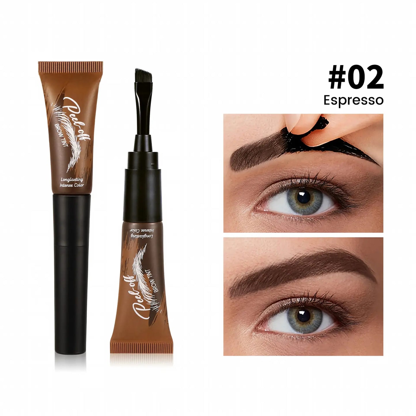 ✨ Peel-Off Brow Tint Gel – 3-Day Waterproof Longwear for Effortless Defined Brows