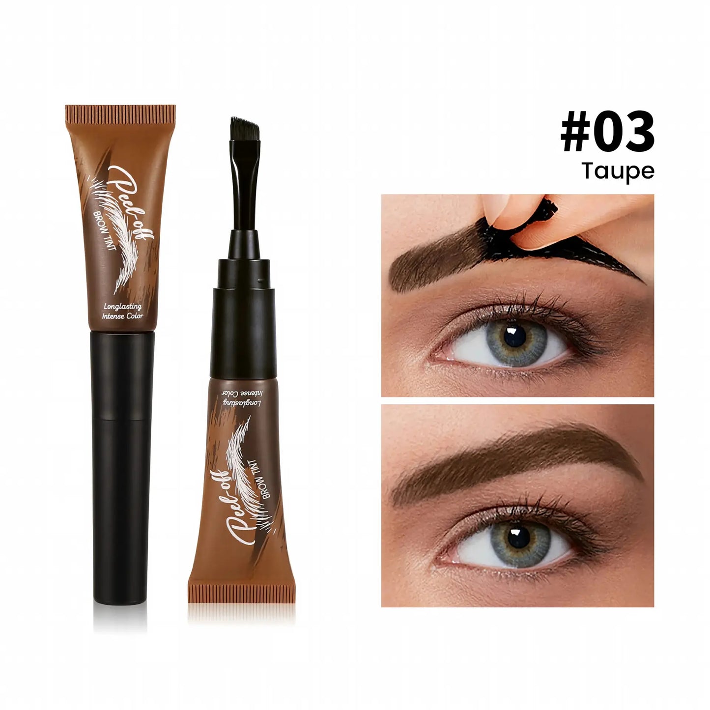 ✨ Peel-Off Brow Tint Gel – 3-Day Waterproof Longwear for Effortless Defined Brows