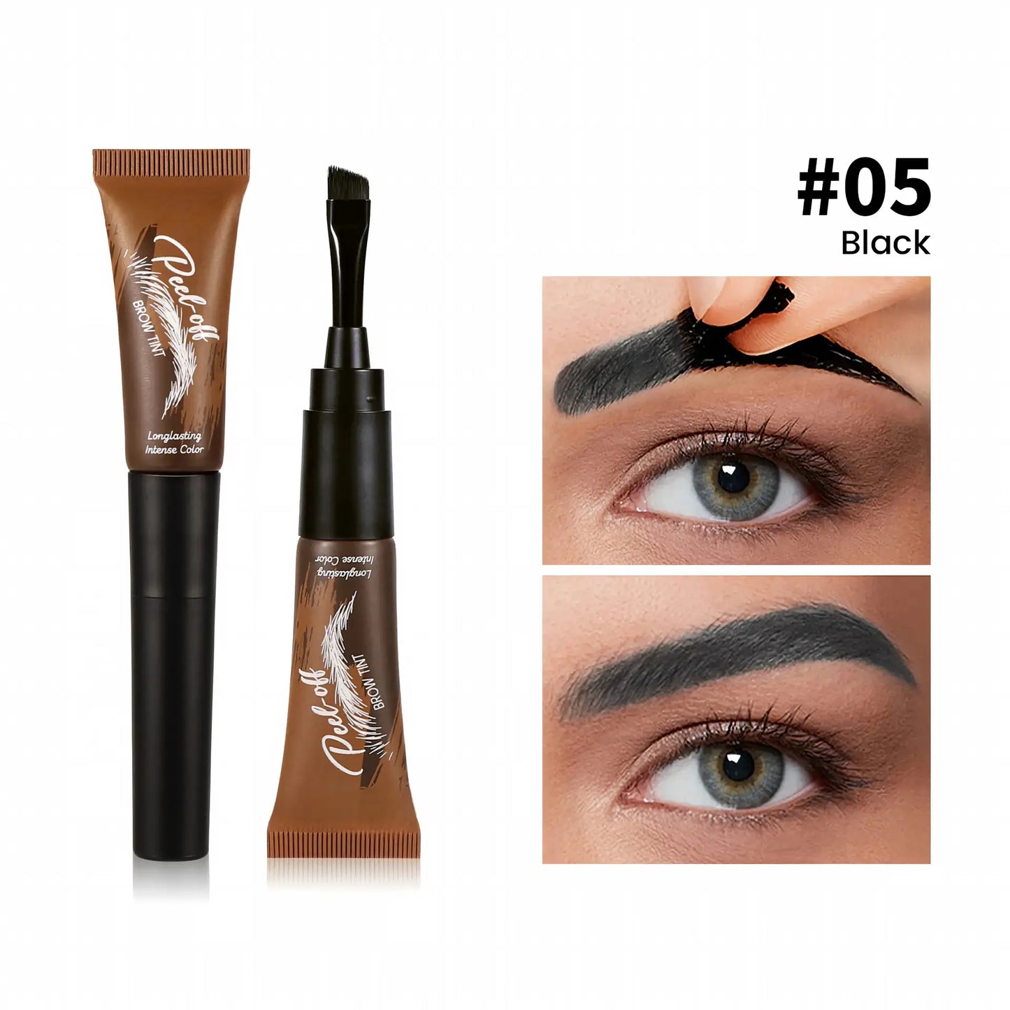✨ Peel-Off Brow Tint Gel – 3-Day Waterproof Longwear for Effortless Defined Brows