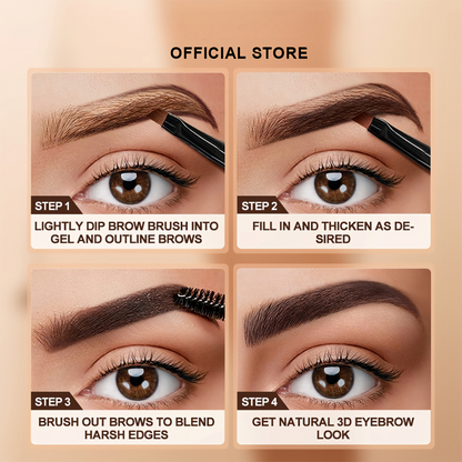 ✨ 16H Ultra-Longwear Waterproof Tinted Eyebrow Gel Kit