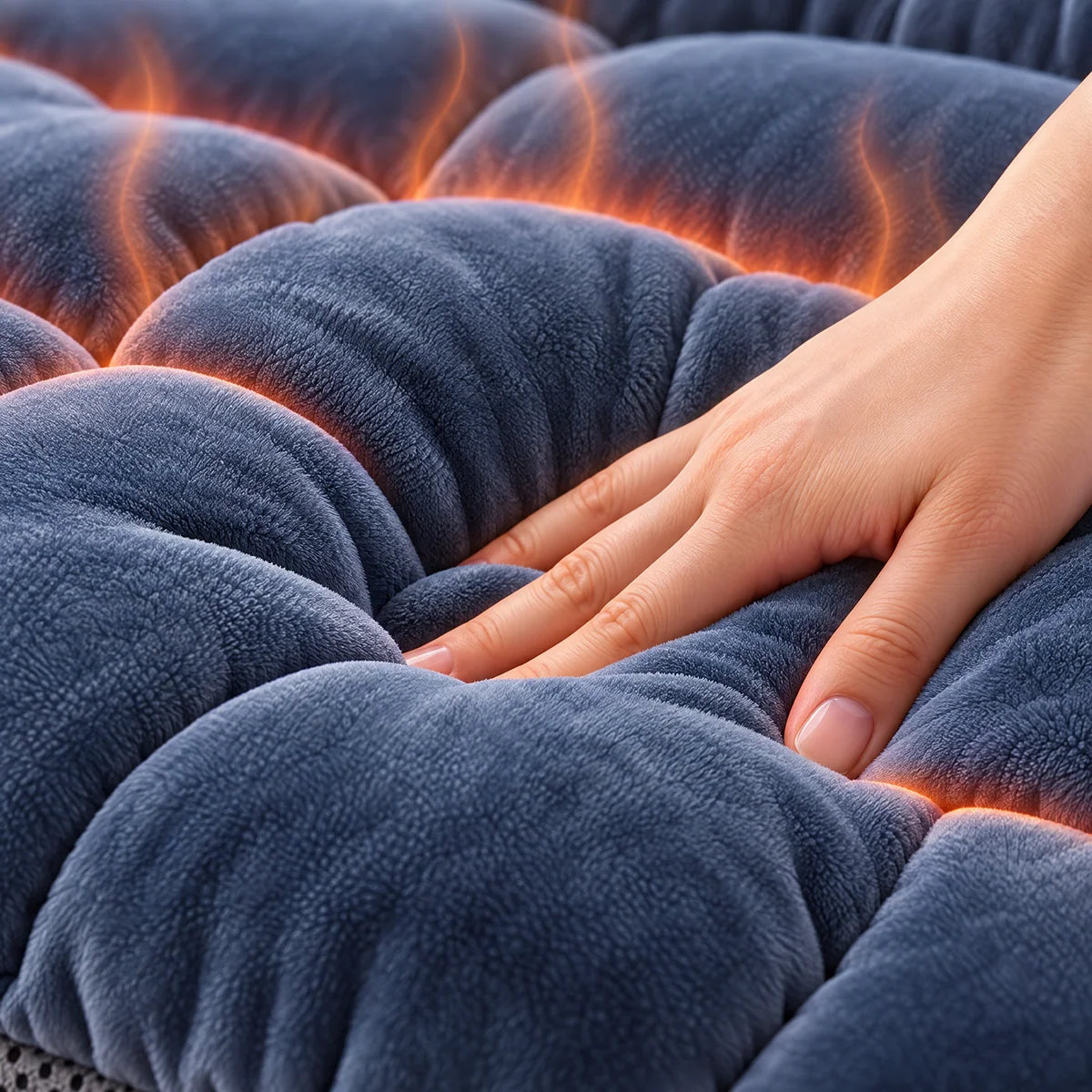 🔥Cozy Heated Chair Cushion – Plush Heated Chair Cushion with Adjustable Heat & Timer