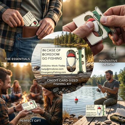 Credit Card-Sized Wallet Fishing Kit