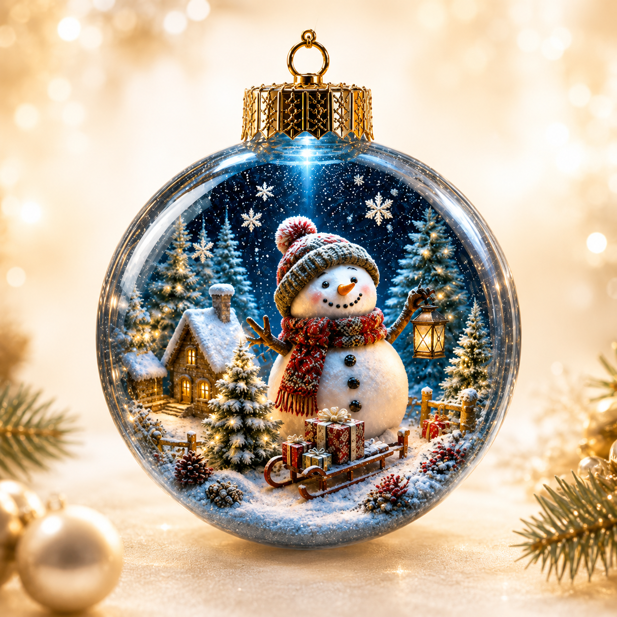 ✨ Magical Illuminated 3D Christmas Baubles – Bring Your Tree to Life!