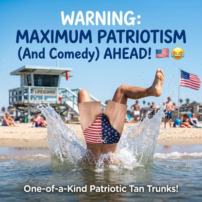 🌴Custom American Flag Illusion Beach Shorts | Funny Gift S-5XL👀