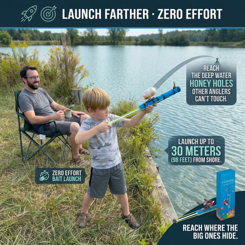 🐟Long-Range Fishing Catapult Attachment | Cast 30M✨