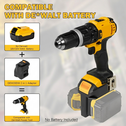 Dual Battery Adapter for DeWalt 18V/20V MAX | Double Your Tool Runtime