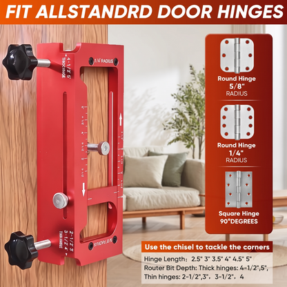 Professional Door Hinge Router Jig Kit | Adjustable Mortise Slotter