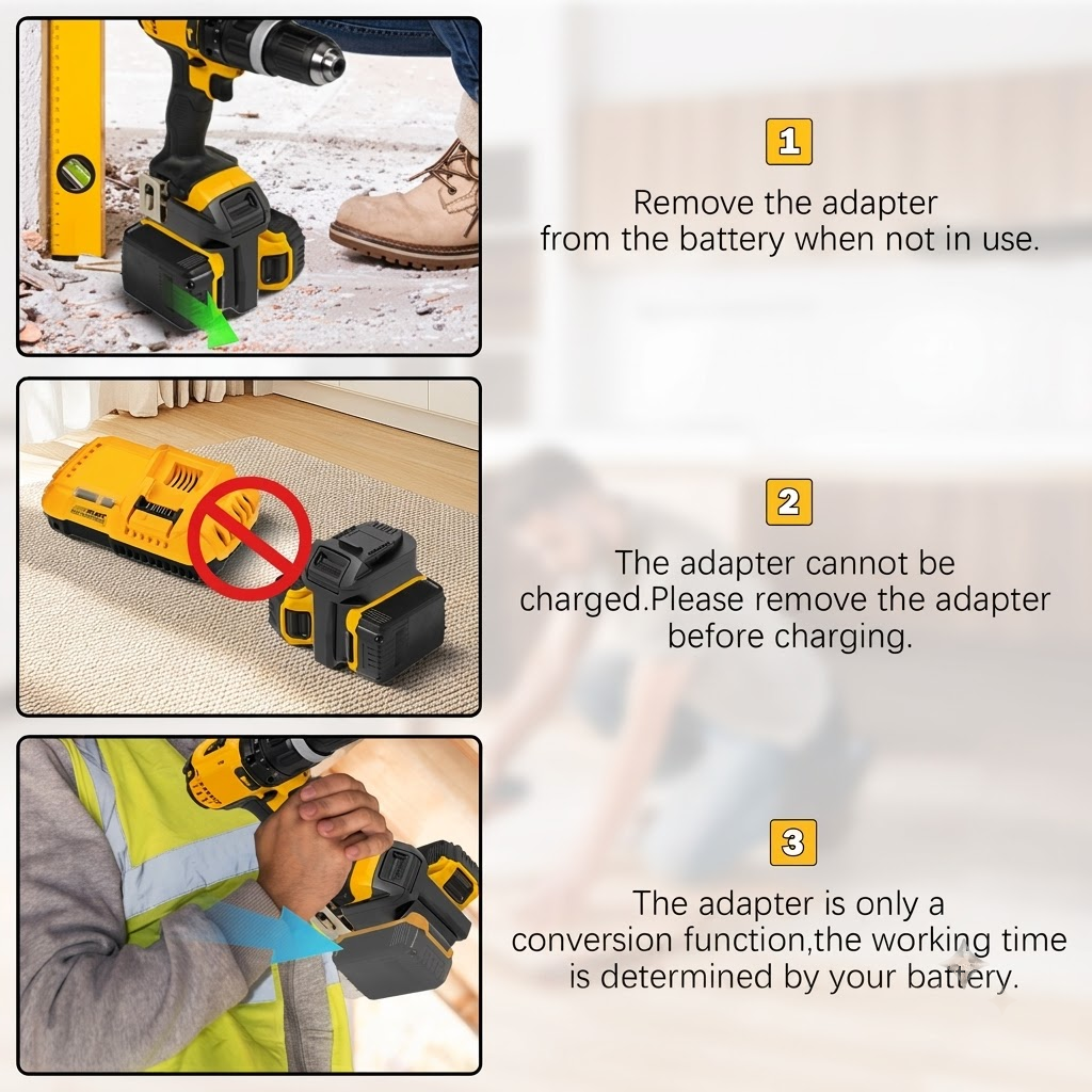 Dual Battery Adapter for DeWalt 18V/20V MAX | Double Your Tool Runtime