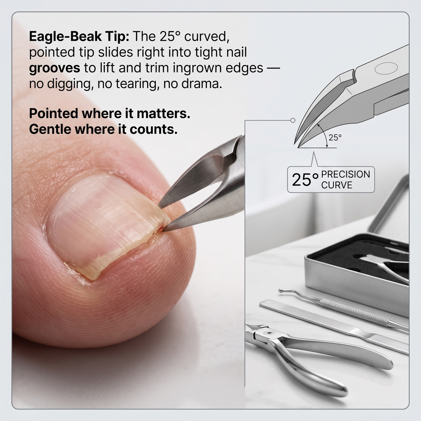 ✂️Professional Heavy-Duty Ingrown Toenail Clippers Set | Stainless Steel