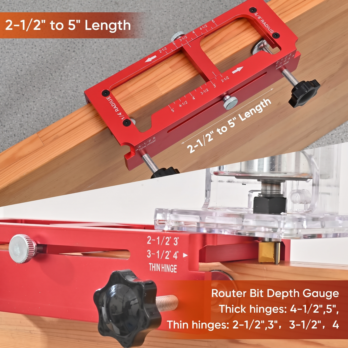Professional Door Hinge Router Jig Kit | Adjustable Mortise Slotter