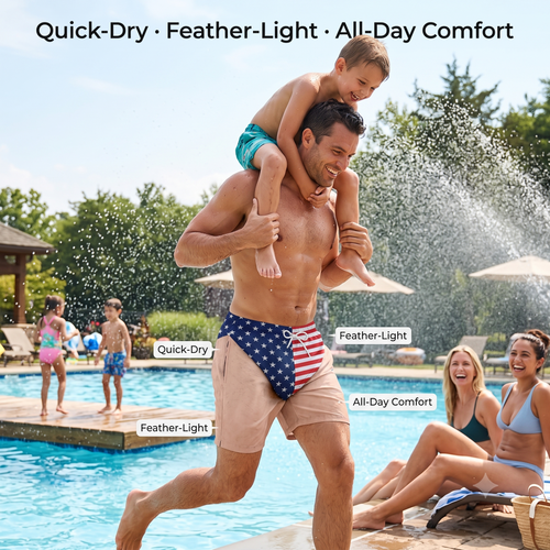 🌴Custom American Flag Illusion Beach Shorts | Funny Gift S-5XL👀