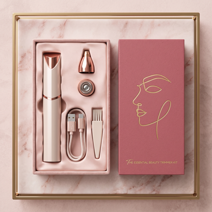 ✨2-in-1 Precision Eyebrow & Facial Hair Trimmer | 18K Gold-Plated