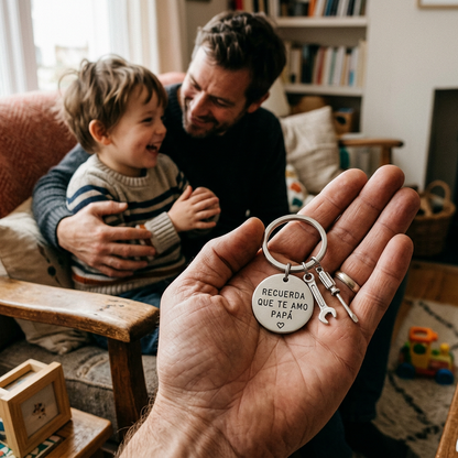 "Recuerda Que Te Amo Papa" Keychain