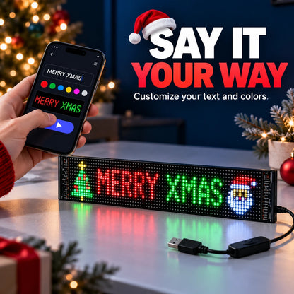 Custom LED Pixel Display | Your Text, Colors & Effects ✨
