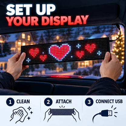 Custom LED Pixel Display | Your Text, Colors & Effects ✨