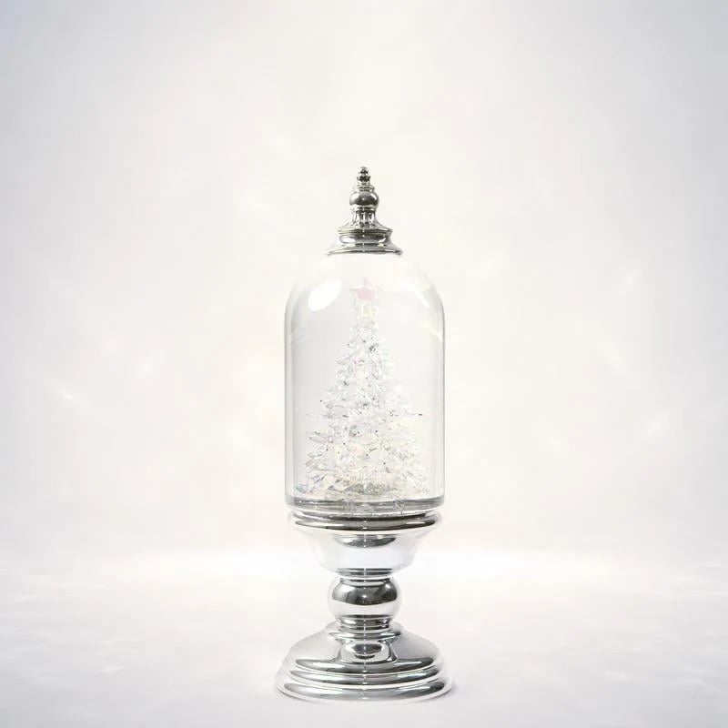 🎄❄️ Illuminated Musical Christmas Snow Globe Lantern – Light-Up Swirling Snow Holiday Decor ✨🎵