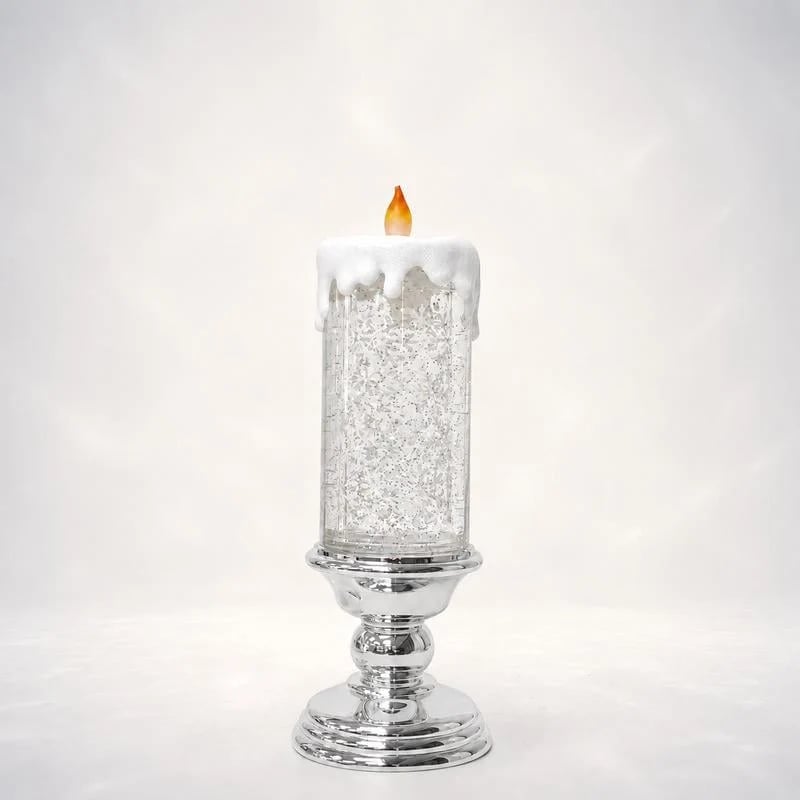 🎄❄️ Illuminated Musical Christmas Snow Globe Lantern – Light-Up Swirling Snow Holiday Decor ✨🎵