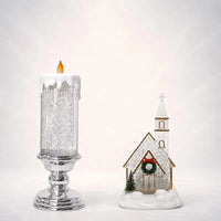 Snowflake Candle + Church