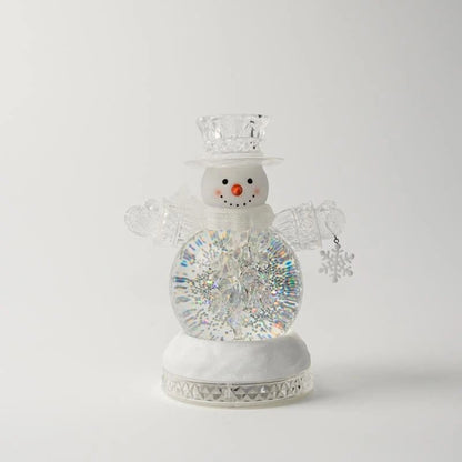 🎄❄️ Illuminated Musical Christmas Snow Globe Lantern – Light-Up Swirling Snow Holiday Decor ✨🎵