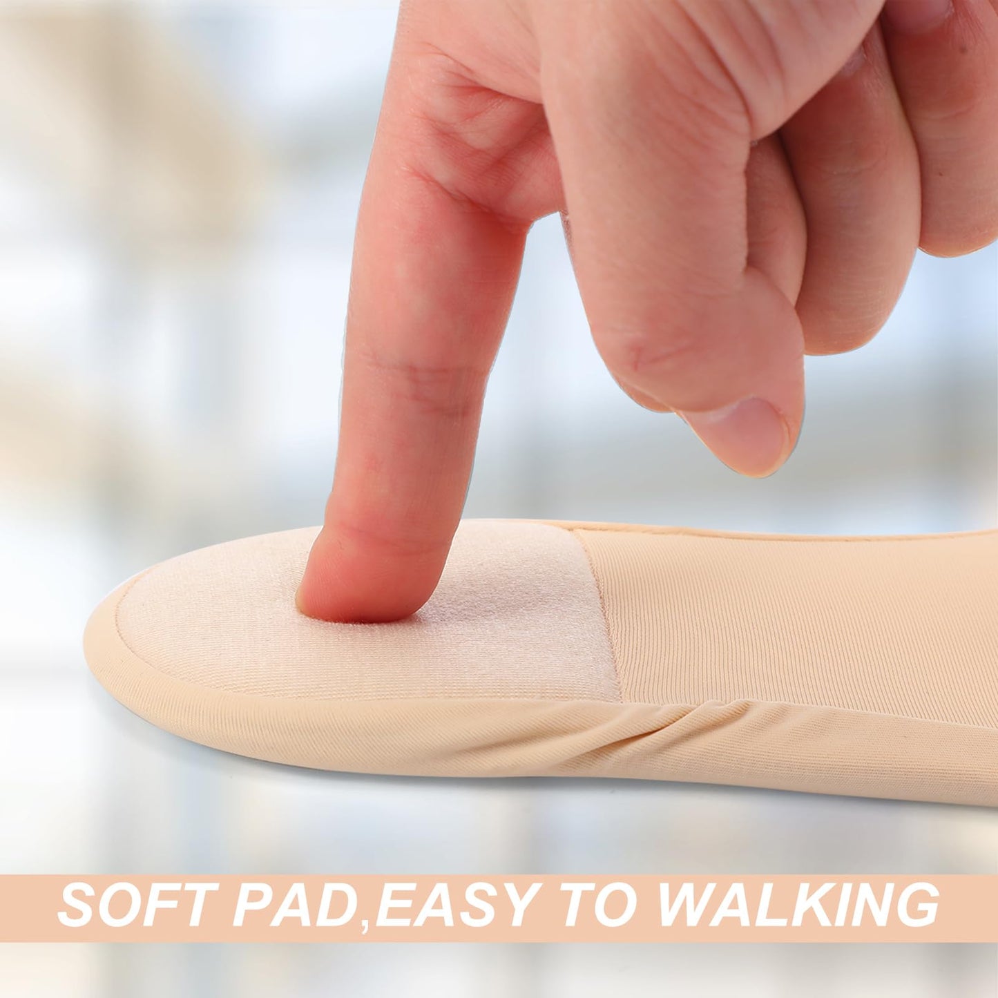 Padded Invisible Boat Socks for Women