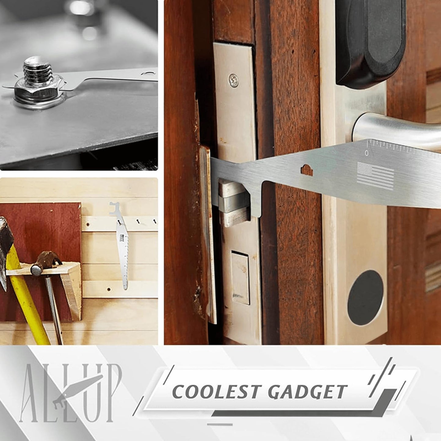 🔧 Stainless Steel Utility Pry Tool 📏 Multi-Purpose EDC Design