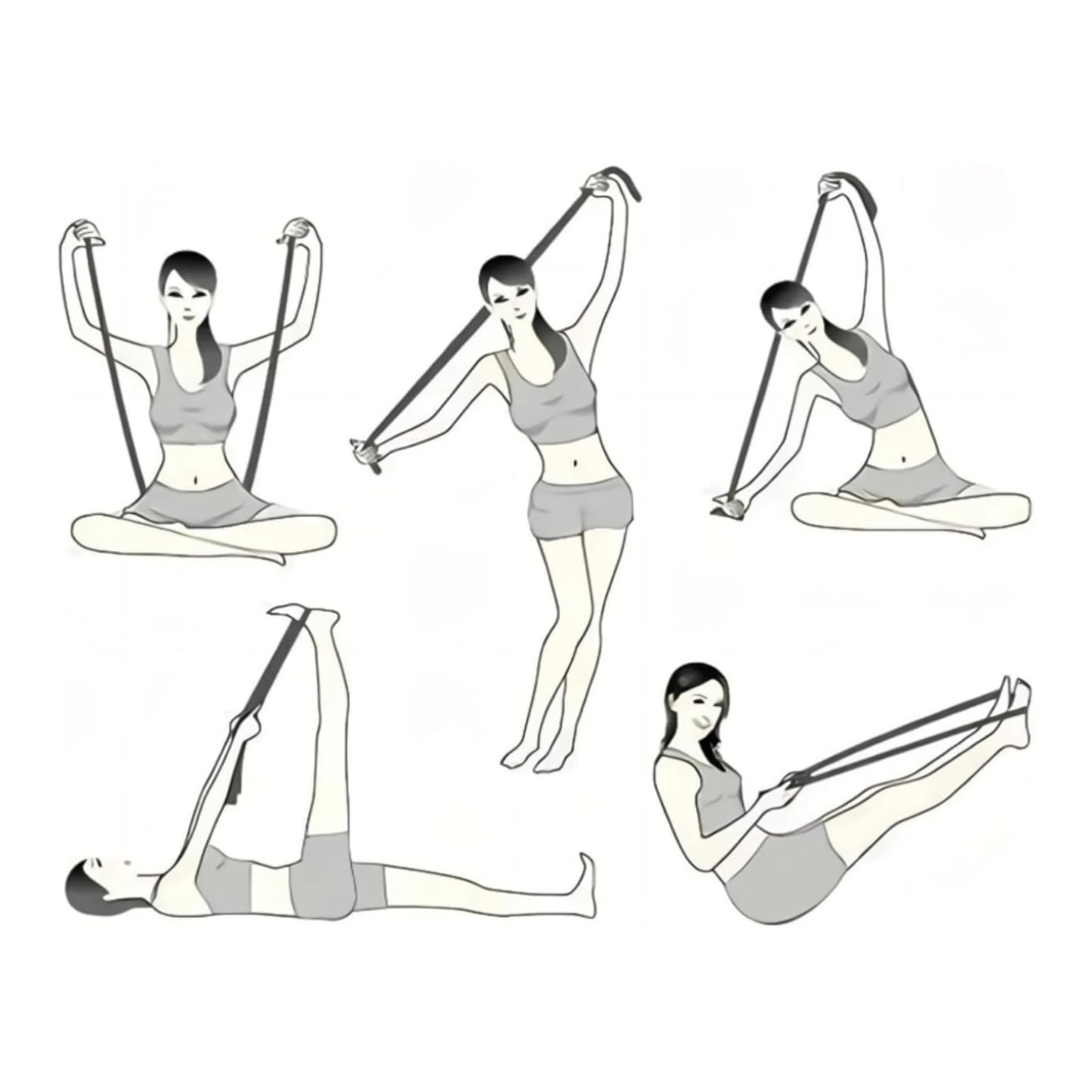 Multi-Ring Resistance Bands for Stretching & Training