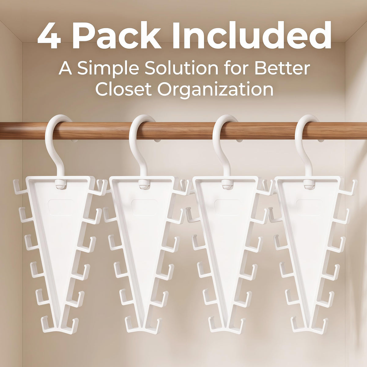 V-Shaped Double-Sided Closet Organizer Hanger