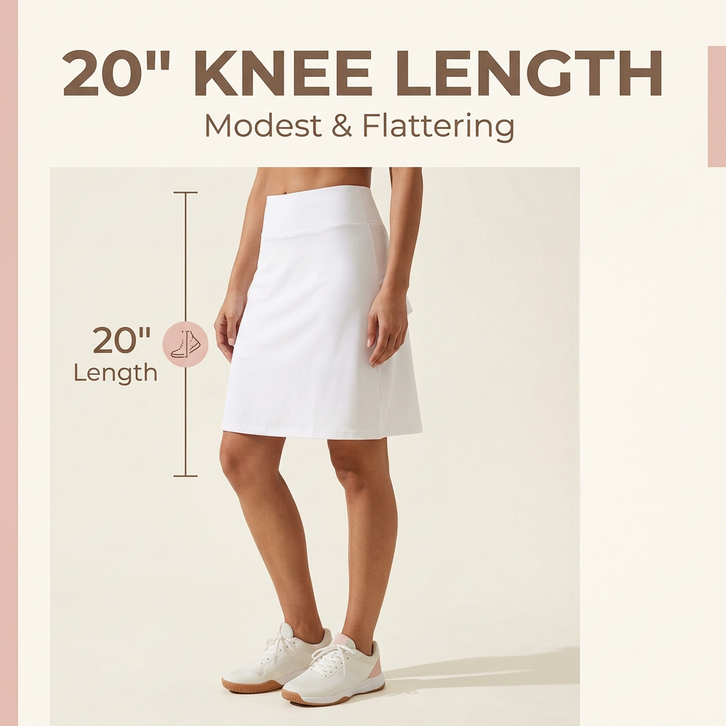 3-Pack Women's 20" Knee-Length Athletic Skorts