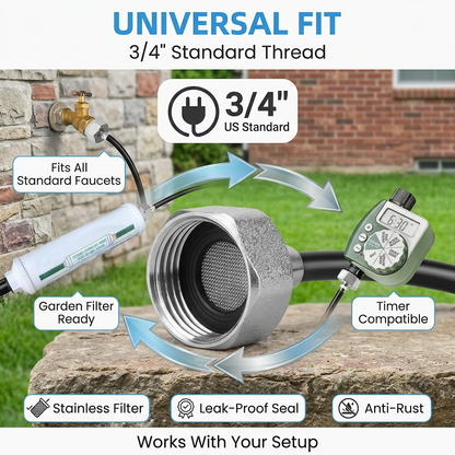 75 FT Outdoor Misting Cooling System Set