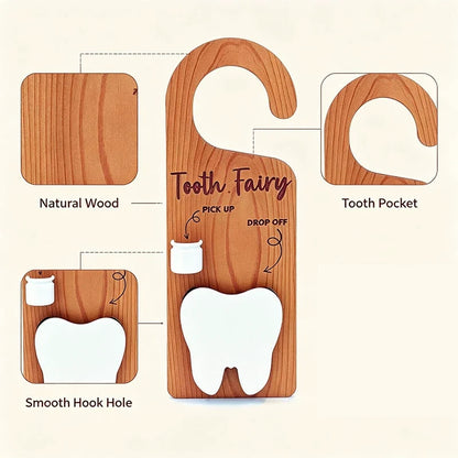 🦷Personalized wooden tooth fairy door hange