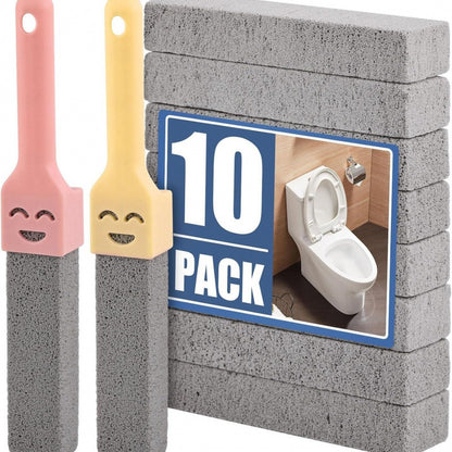 Pumice Stone Toilet Cleaner Brush for Hard Water Stains