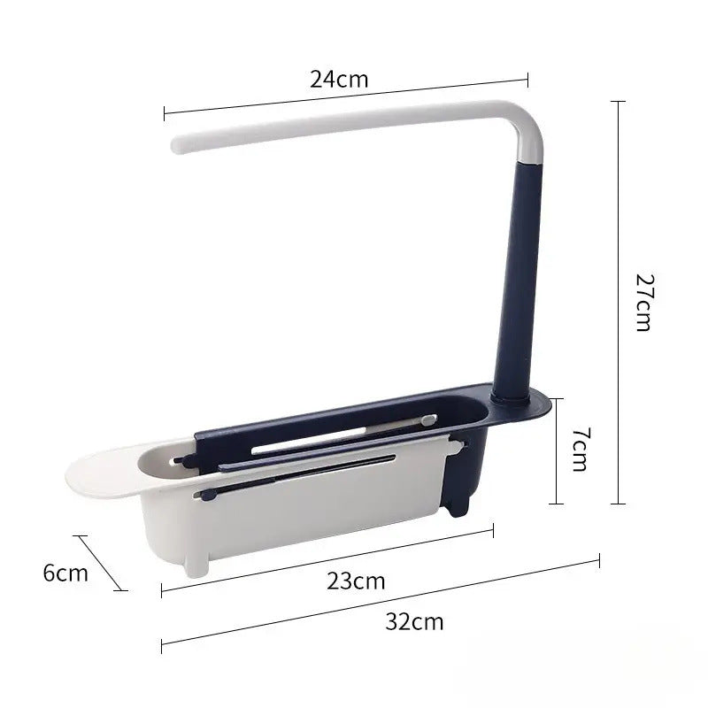 Adjustable Telescopic Sink Rack & Kitchen Organizer