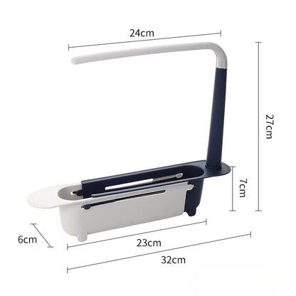 Adjustable Telescopic Sink Rack & Kitchen Organizer