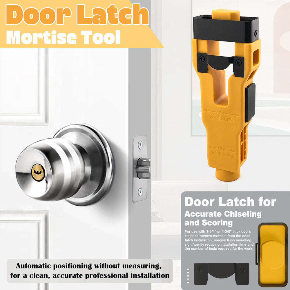 🔧Professional Wood Door Lock Installation Kit | Self-Centering Jig Set⚡
