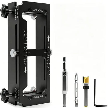 Professional Door Hinge Router Jig Kit | Adjustable Mortise Slotter
