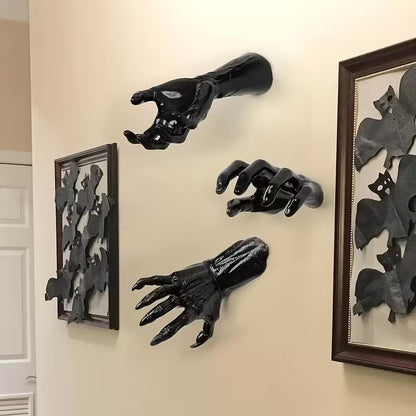 😱Realistic Ghost Hand LED Candle Holder Set | Gothic Wall Decor👻