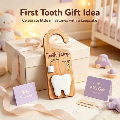 🦷Personalized wooden tooth fairy door hange