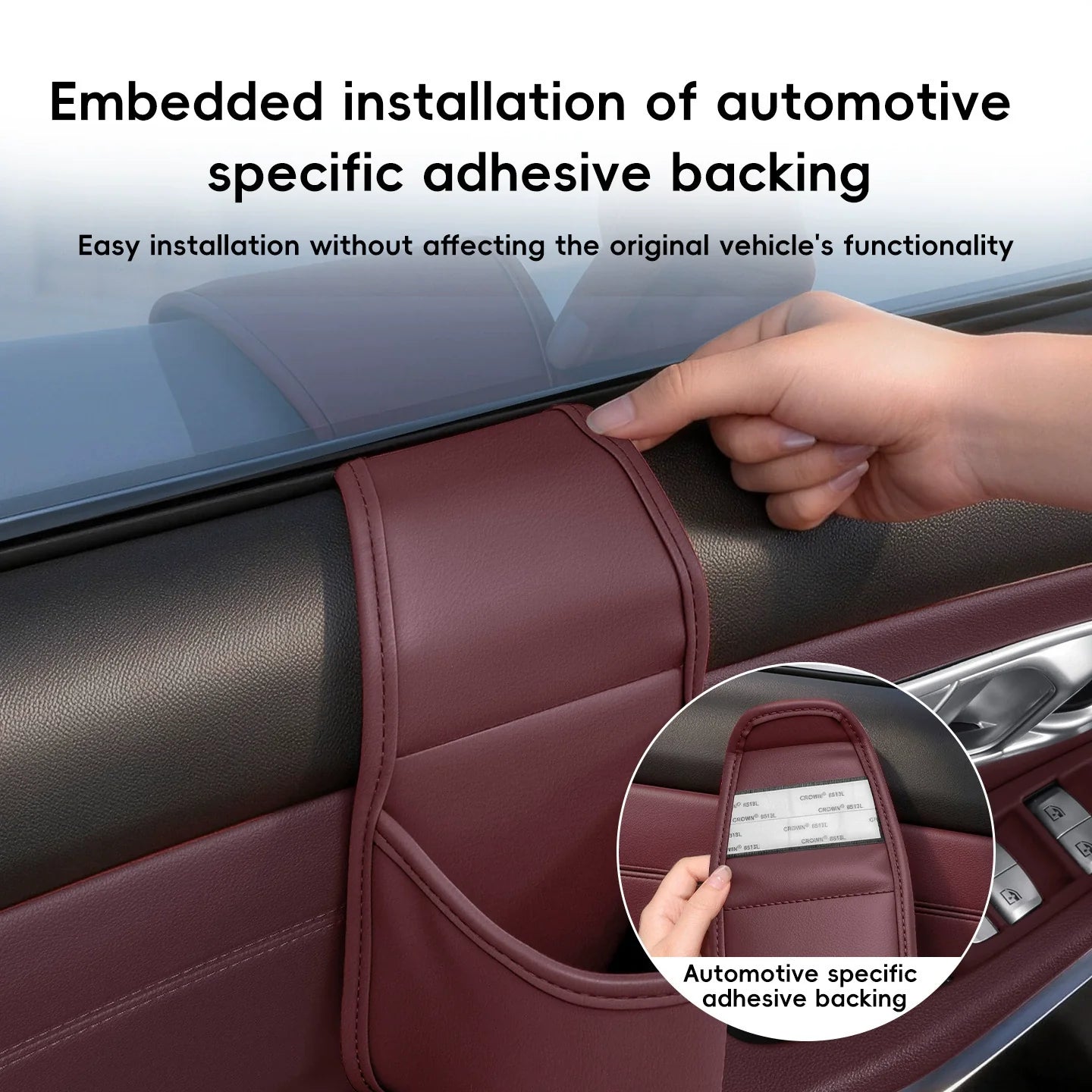 🚘Premium Leather Car Door Storage Pocket