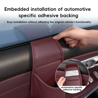 🚘Premium Leather Car Door Storage Pocket