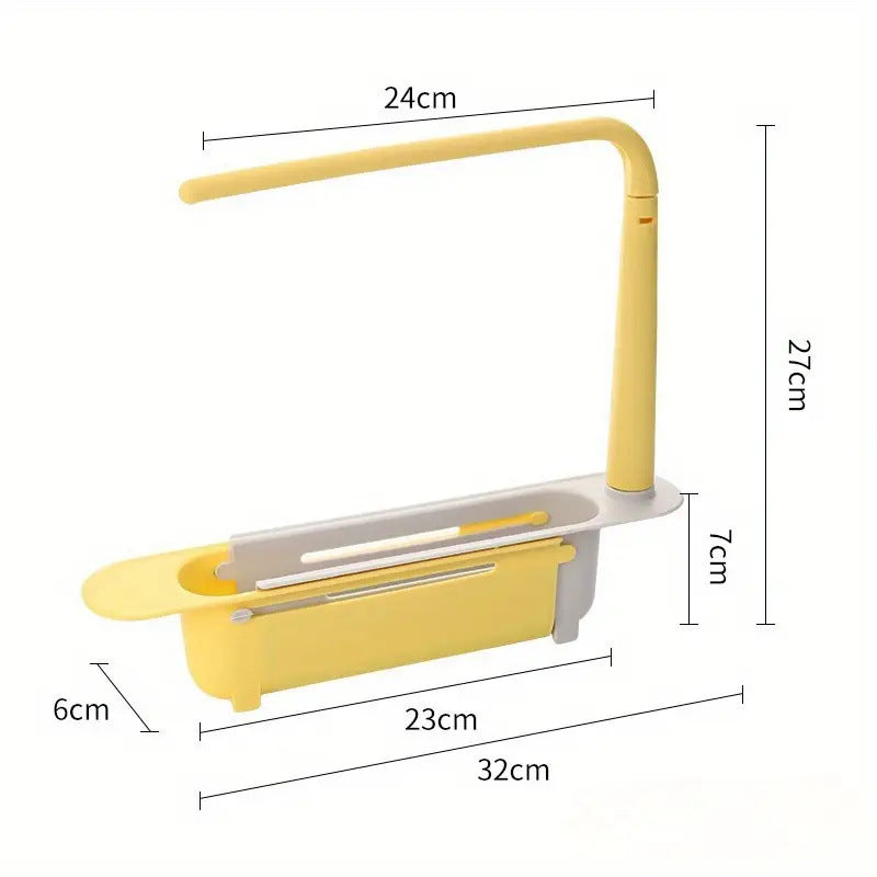 Adjustable Telescopic Sink Rack & Kitchen Organizer