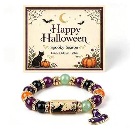 🎃Halloween Black Cat Charm Bracelet Gift Set | 5 Styles