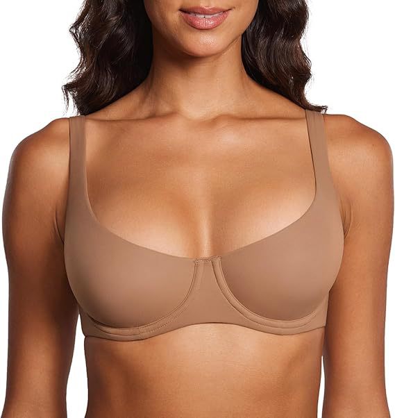 🩷Unlined Balconette Bra with Deep Gather & Lift✨