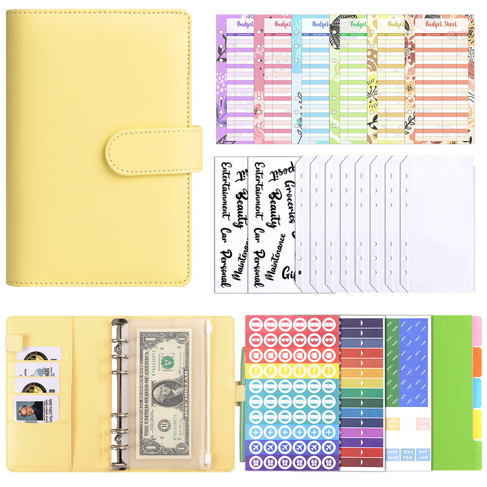 A6 Budget Binder with Cash Envelopes & Budget Sheets