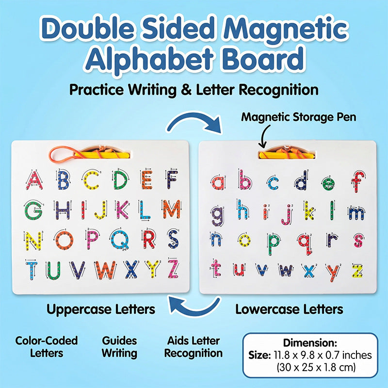✨Double-Sided Magnetic Tracing Board | Montessori Pre-Writing Toy