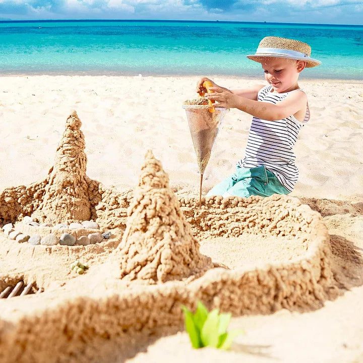 🏖️STEM Drip Castle Sand Funnel & Sieve Toy Set ☀️for Beach & Sandbox 🧪