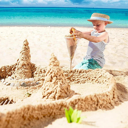 🏖️STEM Drip Castle Sand Funnel & Sieve Toy Set ☀️for Beach & Sandbox 🧪