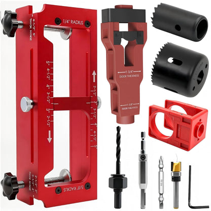 Professional Door Hinge Router Jig Kit | Adjustable Mortise Slotter