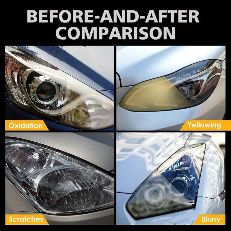 🚗Professional Headlight Restoration Kit | Clear Oxidation & Yellowing