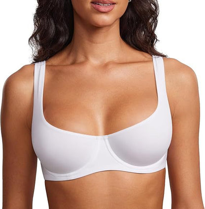 🩷Unlined Balconette Bra with Deep Gather & Lift✨