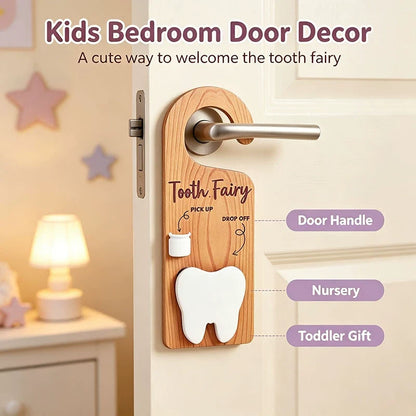 🦷Personalized wooden tooth fairy door hange